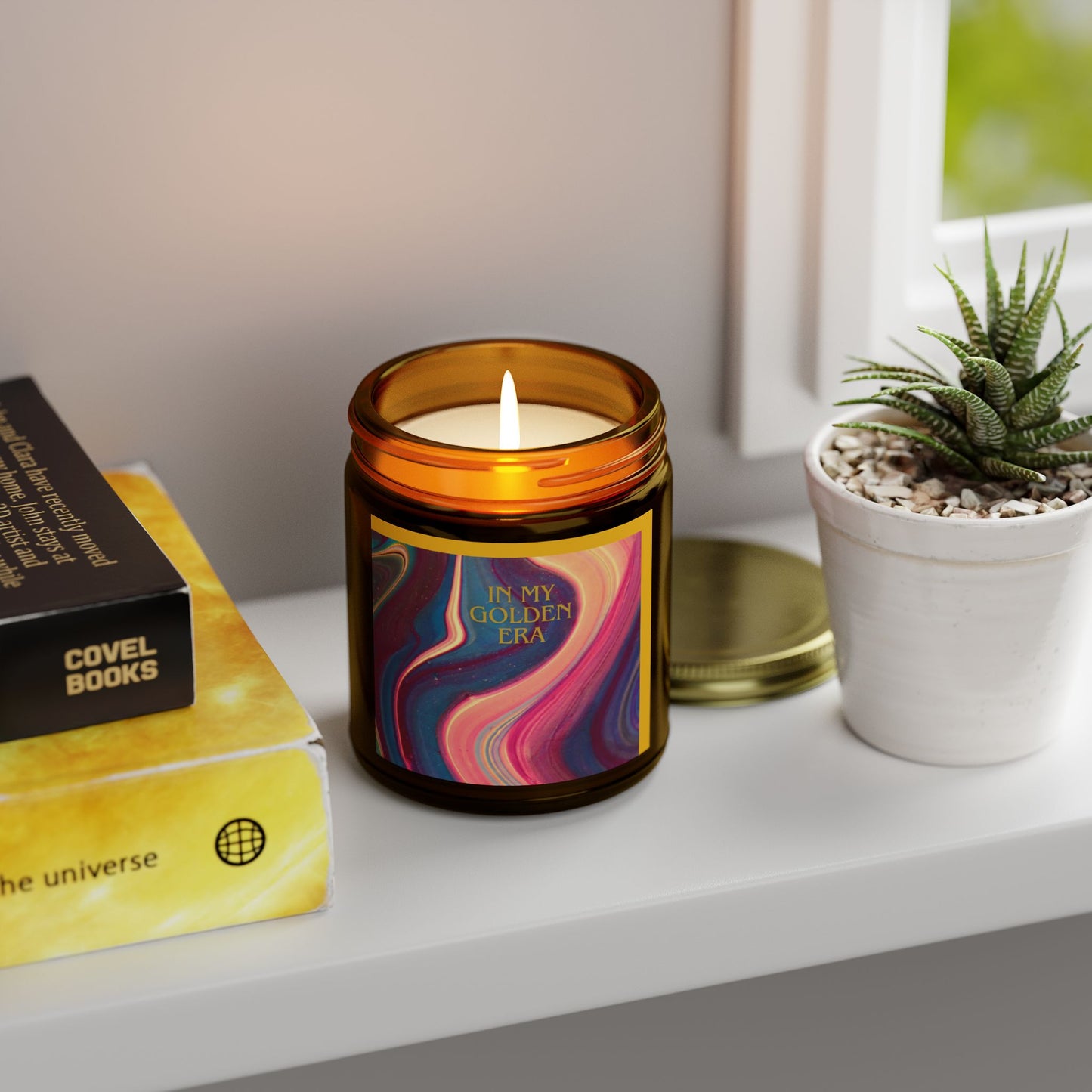 "In My Golden Era"  - 9oz Scented Candle in Aromatherapy Jar - Perfect for Self-Care & Spiritual Moments