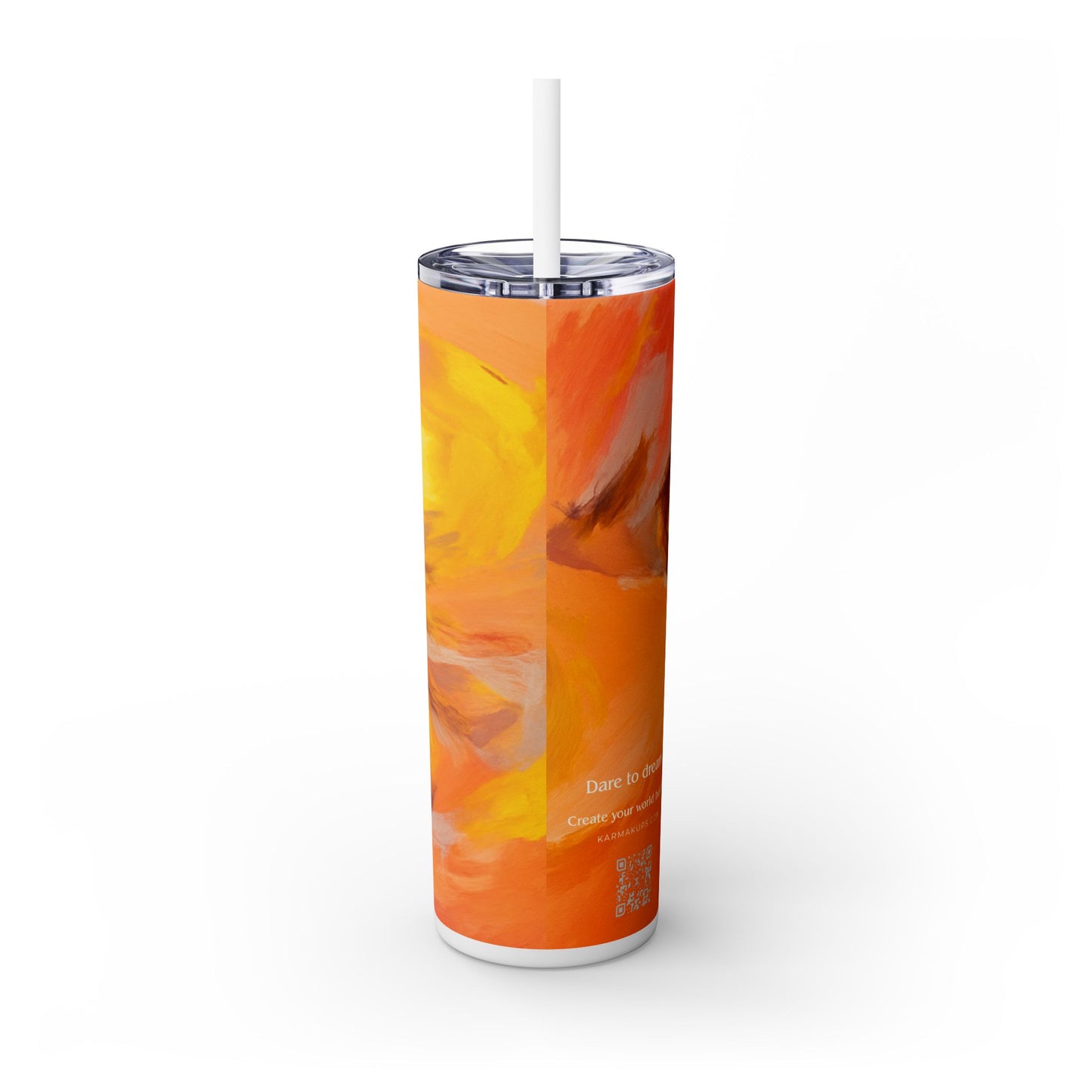 Artist Series - Golden Ray - Skinny Tumbler with Straw, 20oz