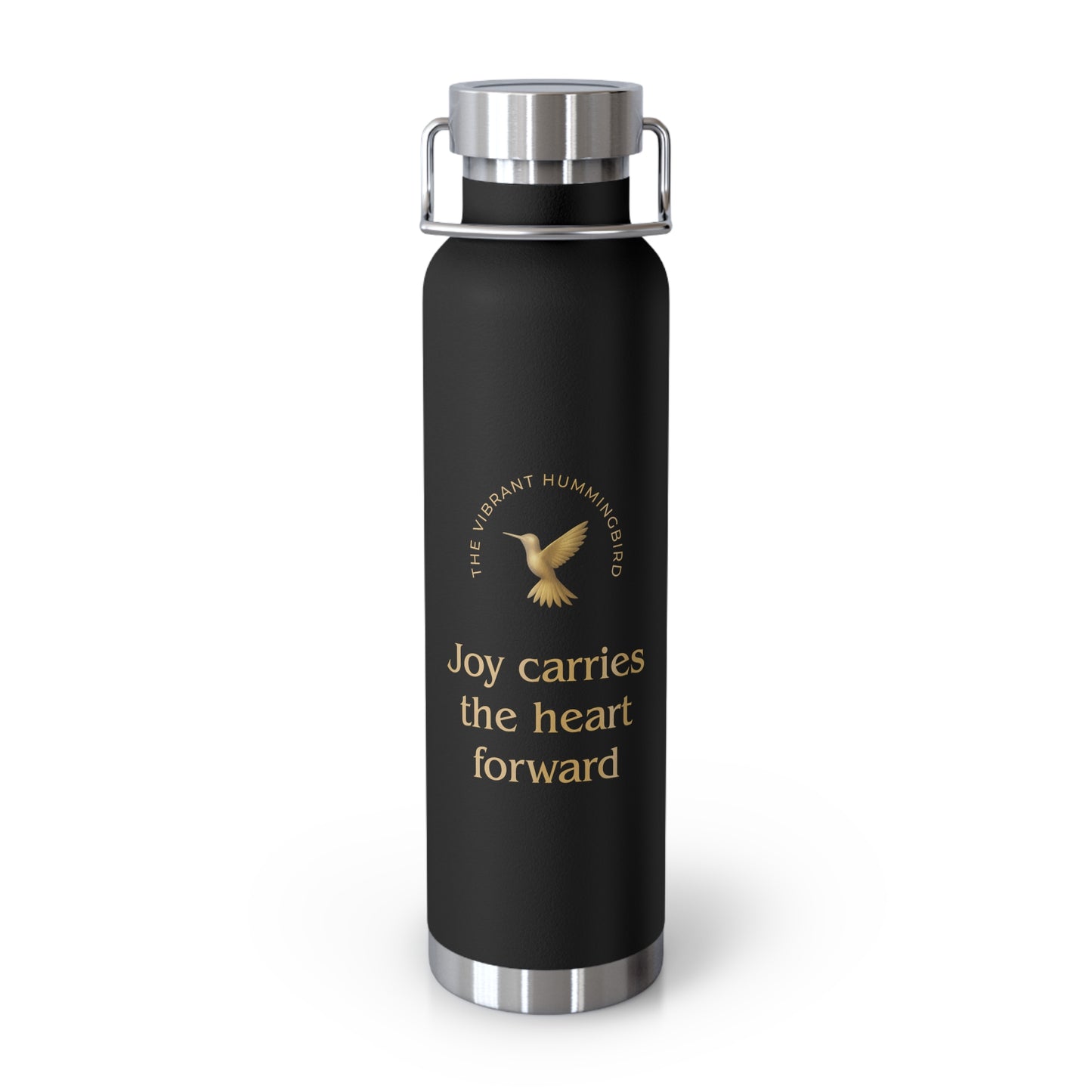 Affirmation Essentials - Hummingbird (Go Bold) - Copper Vacuum Insulated Canteen, 22oz