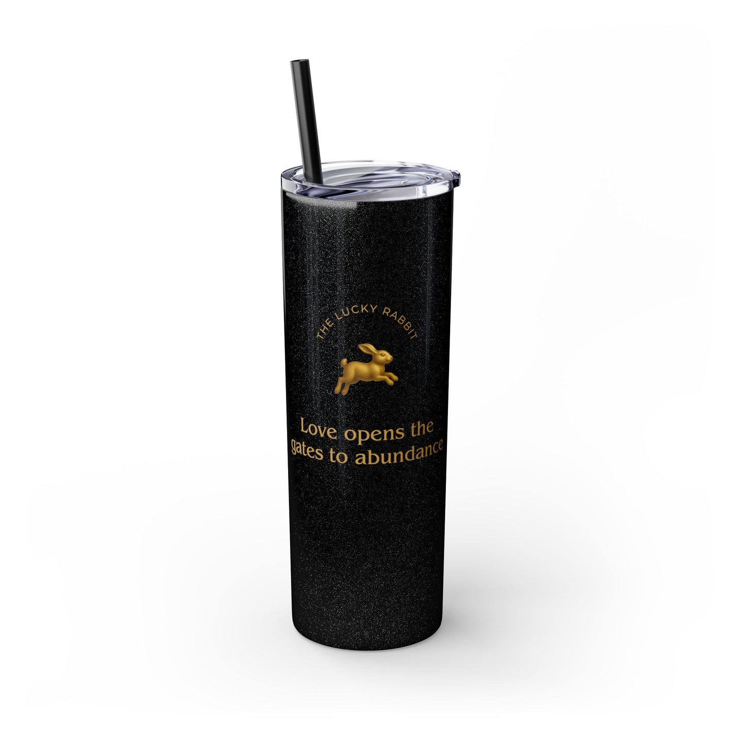 Karma Kups Affirmation Essentials - Rabbit - Skinny Tumbler with Straw, 20oz