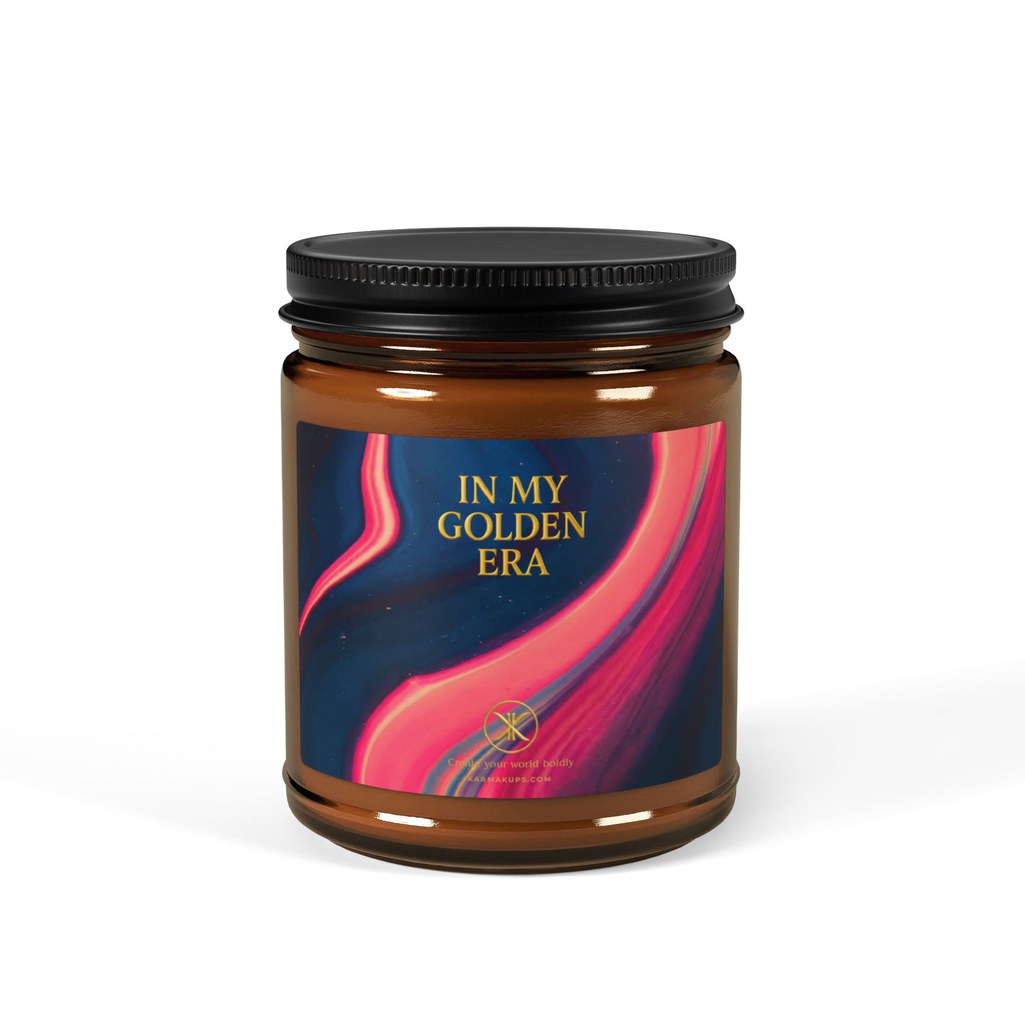 Scented Soy Candle (Multi-Size, Amber Jar)