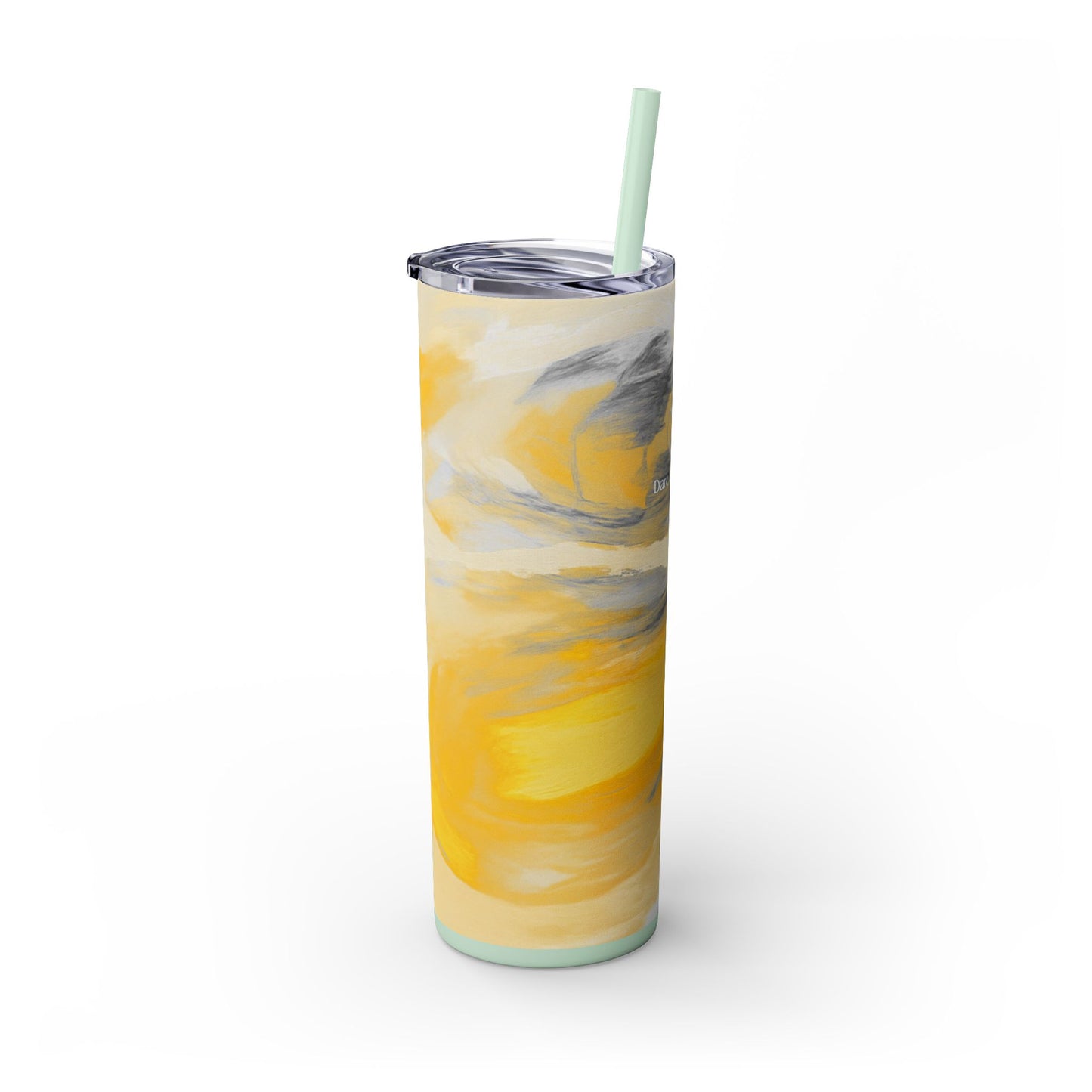 Artist Series - Silver Star - Skinny Tumbler with Straw, 20oz